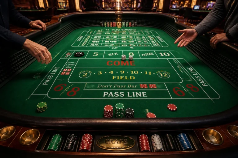 Table de craps lancement gagnant