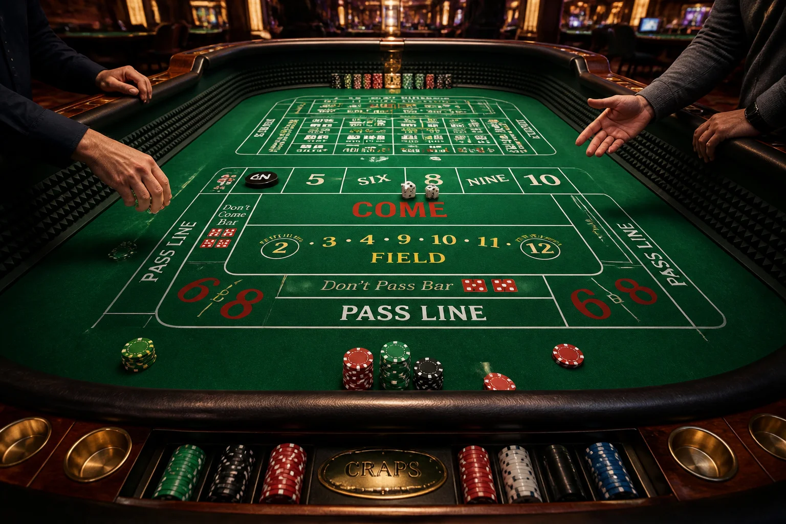 Table de craps lancement gagnant