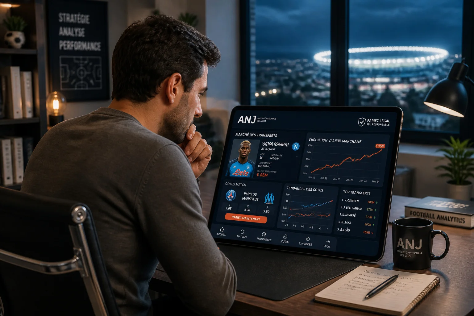 Analyse de marche des transferts footballistiques