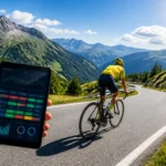 Cycliste en montagne et analyse de donnees