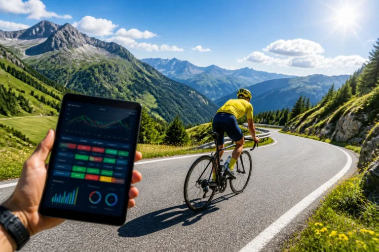 Cycliste en montagne et analyse de donnees