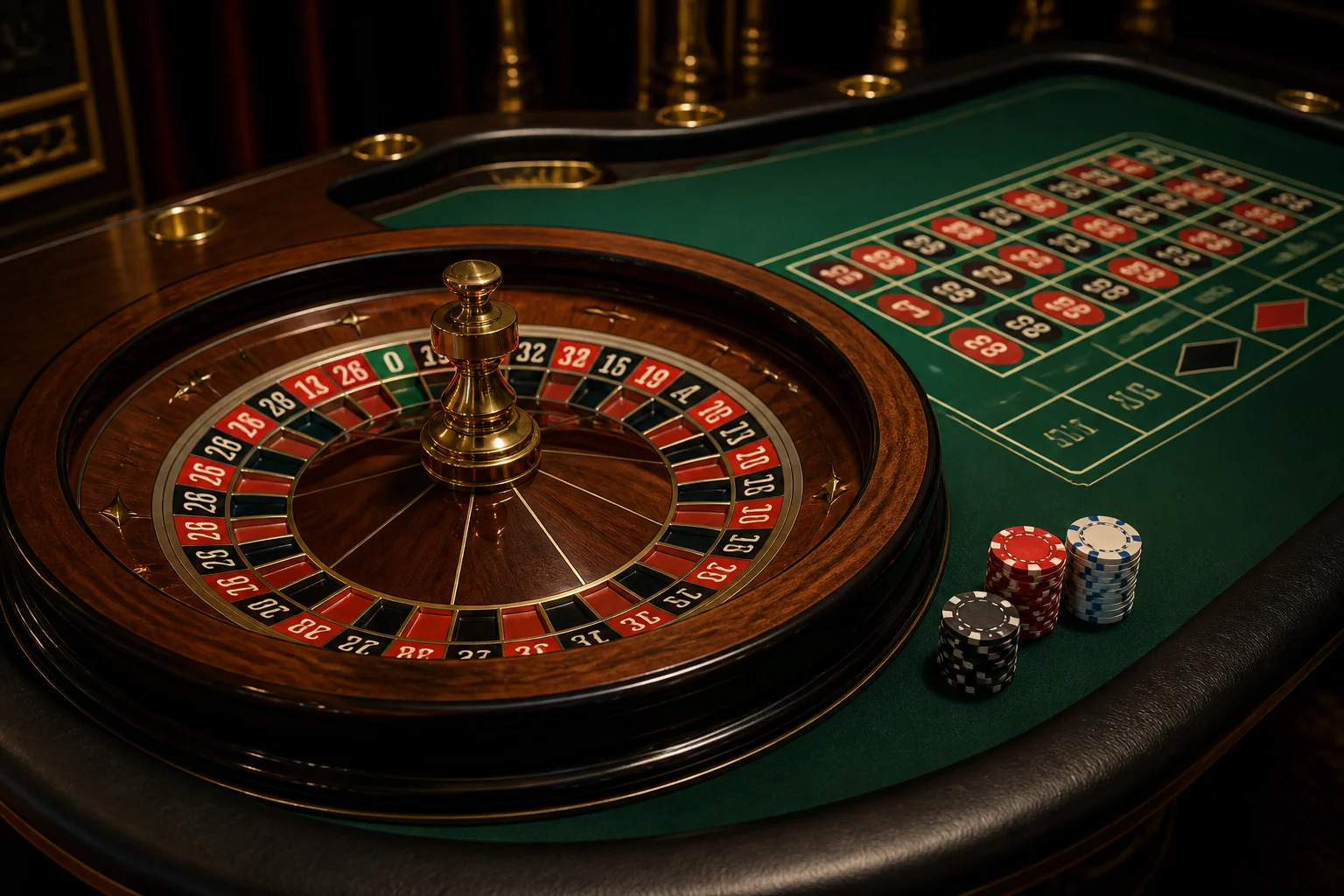 Table de roulette photorealiste