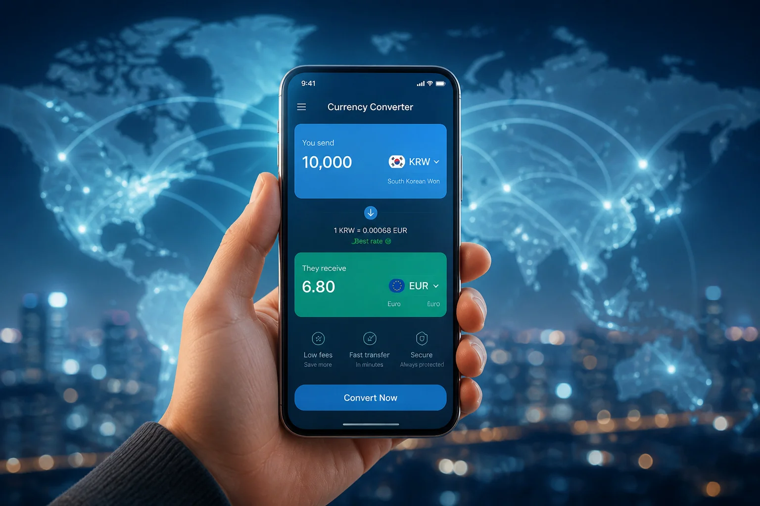 Convertisseur de devises moderne