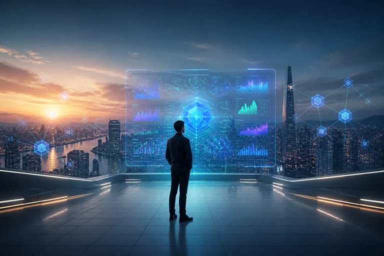 Vision futuriste de la finance decentralisee