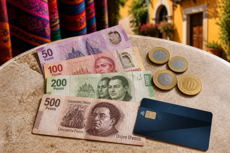 Argent mexicain et carte de credit