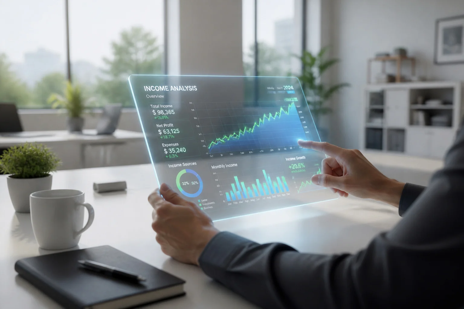 Analyse financiere holographique