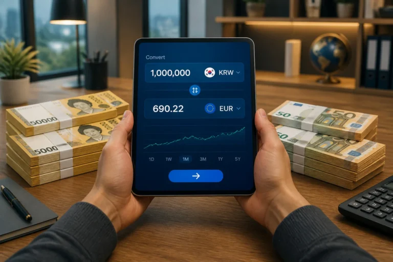 Conversion de devises krw vers eur