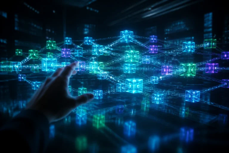 Visualisation blockchain lumineuse