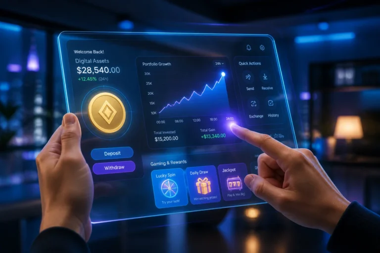 Tablette holographique crypto et croissance