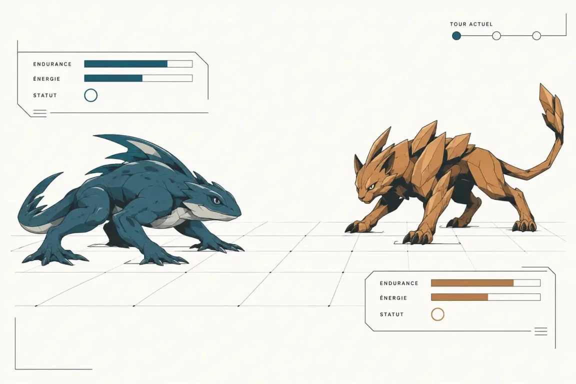 Combat au tour par tour et gestion de l’endurance dans Coromon